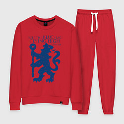 Костюм хлопковый женский FC Chelsea Lion, цвет: красный