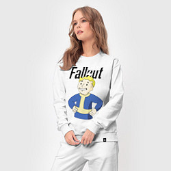 Костюм хлопковый женский Fallout blondie boy, цвет: белый — фото 2
