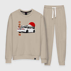 Костюм хлопковый женский Nissan Silvia S14 Sr20 Japan Car, цвет: миндальный