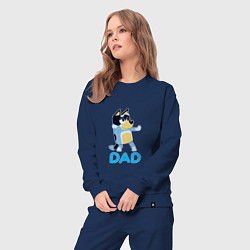 Костюм хлопковый женский Doggy Dad, цвет: тёмно-синий — фото 2