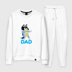 Костюм хлопковый женский Doggy Dad, цвет: белый