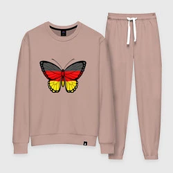 Костюм хлопковый женский Бабочка - Германия, цвет: пыльно-розовый