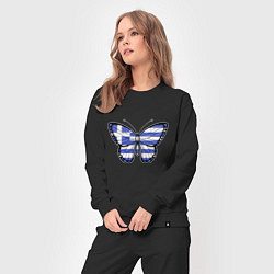 Костюм хлопковый женский Бабочка - Греция, цвет: черный — фото 2