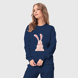 Костюм хлопковый женский Pink Bunny, цвет: тёмно-синий — фото 2