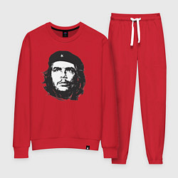 Костюм хлопковый женский Че Гевара - рисунок, цвет: красный