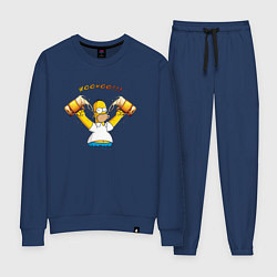 Костюм хлопковый женский Homer & Beer, цвет: тёмно-синий