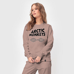 Костюм хлопковый женский Arctic Monkeys, цвет: пыльно-розовый — фото 2