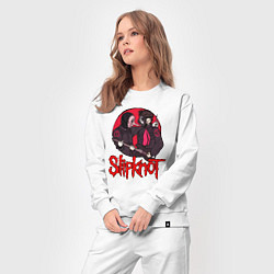Костюм хлопковый женский Slipknot rock, цвет: белый — фото 2