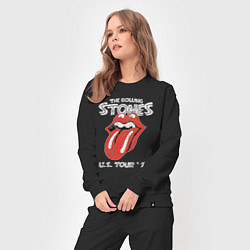 Костюм хлопковый женский The Rolling Stones 78, цвет: черный — фото 2