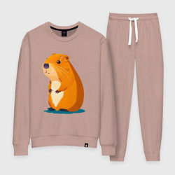 Женский костюм Капибара - рисунок