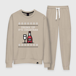 Женский костюм Drink up its Christmas