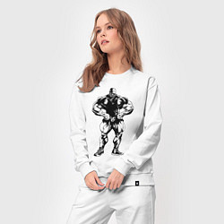 Костюм хлопковый женский Big B - make it look easy, цвет: белый — фото 2