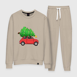 Женский костюм Новогодняя машина с праздничной елкой