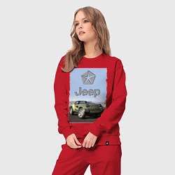 Костюм хлопковый женский Chrysler Jeep - concept, цвет: красный — фото 2