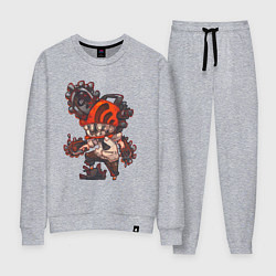 Костюм хлопковый женский Чиби Дэндзи v2, цвет: меланж