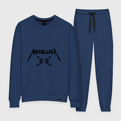Костюм хлопковый женский Metallica, цвет: тёмно-синий