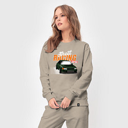 Костюм хлопковый женский Street Racing Japan, цвет: миндальный — фото 2