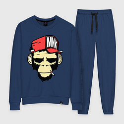 Костюм хлопковый женский Monkey Swag, цвет: тёмно-синий