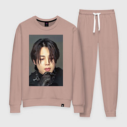 Костюм хлопковый женский Handsome Jimin, цвет: пыльно-розовый