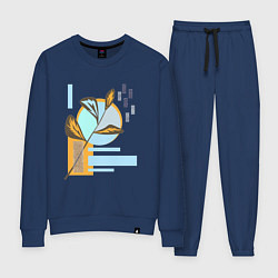 Женский костюм Минималистский абстрактный рисунок