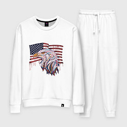 Костюм хлопковый женский American eagle, цвет: белый