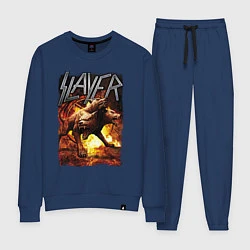 Костюм хлопковый женский Slayer rock, цвет: тёмно-синий