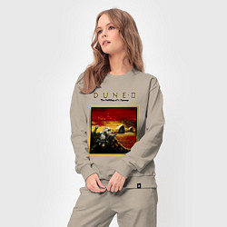 Костюм хлопковый женский Dune 2 - building of a dynasty, цвет: миндальный — фото 2