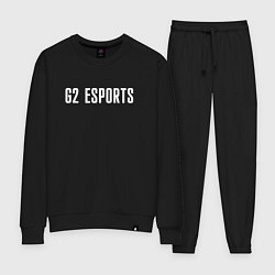 Костюм хлопковый женский G2 ESPORTS, цвет: черный