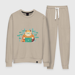 Женский костюм Толстенький кот программист