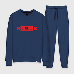Костюм хлопковый женский Roblox деталь, цвет: тёмно-синий