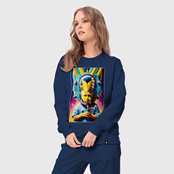 Костюм хлопковый женский Космонавт Барт Симпсон - фантазия, цвет: тёмно-синий — фото 2