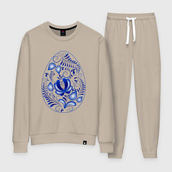 Женский костюм Пасхальное яйцо гжель