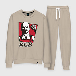 Костюм хлопковый женский KGB Lenin, цвет: миндальный