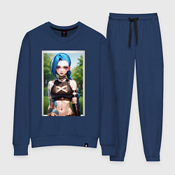 Костюм хлопковый женский Arcane League Of Legends JINX model, цвет: тёмно-синий