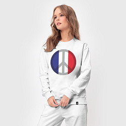 Костюм хлопковый женский Peace France, цвет: белый — фото 2
