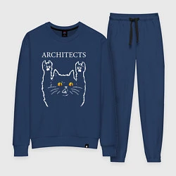 Костюм хлопковый женский Architects rock cat, цвет: тёмно-синий