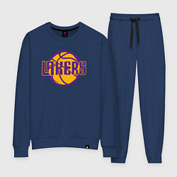 Костюм хлопковый женский Lakers ball, цвет: тёмно-синий
