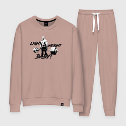 Костюм хлопковый женский Light baby weight, цвет: пыльно-розовый