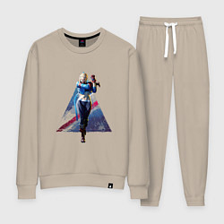 Костюм хлопковый женский Street Fighter 6 Cammy, цвет: миндальный