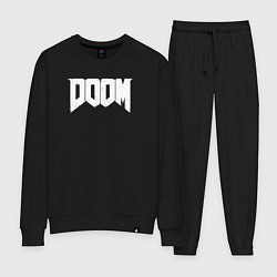 Костюм хлопковый женский Doom nightmare mode, цвет: черный