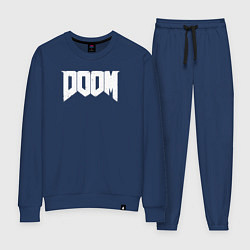 Костюм хлопковый женский Doom nightmare mode, цвет: тёмно-синий