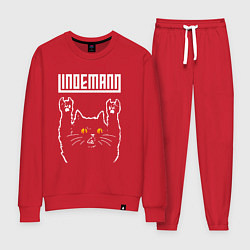 Костюм хлопковый женский Lindemann rock cat, цвет: красный