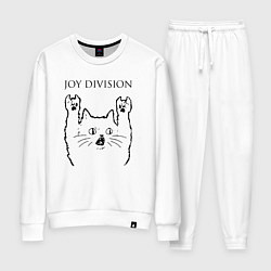 Костюм хлопковый женский Joy Division - rock cat, цвет: белый