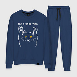 Костюм хлопковый женский The Cranberries rock cat, цвет: тёмно-синий