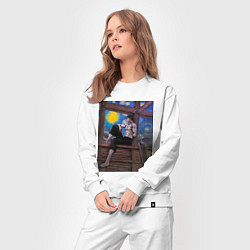 Костюм хлопковый женский Берсерк под небом Ван Гога, цвет: белый — фото 2
