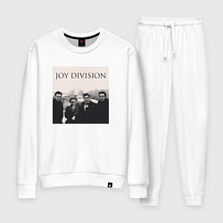 Костюм хлопковый женский Тру фанат Joy Division, цвет: белый