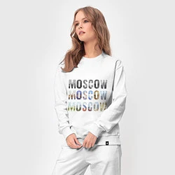 Костюм хлопковый женский Moscow - Москва, цвет: белый — фото 2