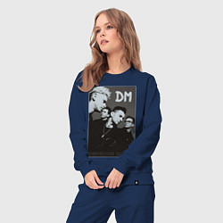 Костюм хлопковый женский Depeche Mode 90 Violator, цвет: тёмно-синий — фото 2