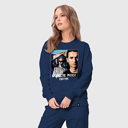 Костюм хлопковый женский Depeche Mode Exciter Tour, цвет: тёмно-синий — фото 2