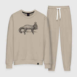 Женский костюм Рыжая панда отдыхает